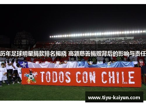 历年足球明星捐款排名揭晓 高额慈善捐赠背后的影响与责任